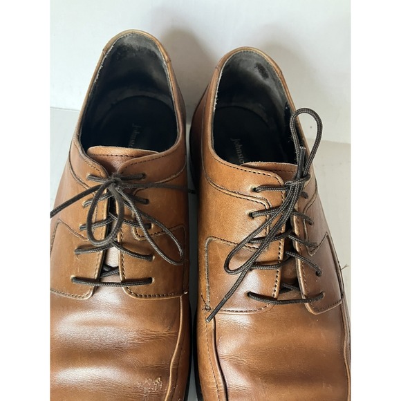 Johnston and Murphy Men's dress lace up shoes Size 9.5 brown - Picture 3 of 12